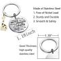 WSNANG Giraffe Lover Keychain You are Braver Stronger Smarter Than You Think Keychain Inspirational Gifts for Giraffe Lover Giraffe Lover