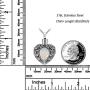 MUERDOU Urn Necklaces for Ashes Urns for Human Ashes Angel Wing Birthstone Cremation Jewelry Keepsake Holder Memorial Necklace Pendant
