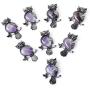 Jovivi Owl Gifts Owl Necklace Healing Crystal Stones Pendant Necklaces for Women Men Natural Amethyst Rose Quartz Gemstone Jewelry for Reiki Spiritual Energy Lucky