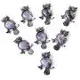 Jovivi Owl Gifts Owl Necklace Healing Crystal Stones Pendant Necklaces for Women Men Natural Amethyst Rose Quartz Gemstone Jewelry for Reiki Spiritual Energy Lucky