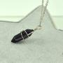 Paialco Jewelry Hand Wired Natural Crystal Healing Point Chakra Pendant Necklace 18''