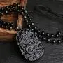 ASGIFT Unique Gifts for Men Women, Black Obsidian Charms Necklace, Healing Crystal Stone Pendant ASGIFT Unique Gifts for Men Women, Black Obsidian Charms Necklace, Healing Crystal Stone Pendant