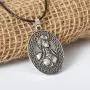 HAQUIL Viking Necklace - Metal Alloy, Viking God Valkyrie Freya Pendant - PU Leather Cord, 23.6'' HAQUIL Viking Necklace - Metal Alloy, Viking God Valkyrie Freya Pendant - PU Leather Cord, 23.6''