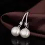 Han han Pearl Dangle Earrings with Leverback Design, 925 Sterling Silver Pearl Drop Earrings for Women, CZ Diamond Pearl Earrings Black and White Pearl Jewelry, Gift for Women, Ladies Han han Pearl Dangle Earrings with Leverback Design, 925 Sterling Silver Pearl Drop Earrings for Women, CZ Diamond Pearl Earrings Black and White Pearl Jewelry, Gift for Women, Ladies