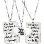 “Daddys Girl Mamas World” Necklace | Adorable Round Pendant Necklace Set of 3 | Best Family Gift “Daddys Girl Mamas World” Necklace | Adorable Round Pendant Necklace Set of 3 | Best Family Gift