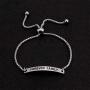 Forever Family Sentimental Message Faith Mantra Cuff Bangle Pretty Bracelet for Loved Ones