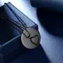 beautlace Double Love Heart Necklaces/Sets 18K Gold/Silver/Black Gun Plated Heart Pendant Sets Jewelry Gifts for Lover and Couples