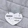 Nanafast 2 PCS Mother Daughter Necklaces Adjustable Stainless Steel Matching Heart Necklace Set Valentines for Couples Mom and Daughter Nanafast 2 PCS Mother Daughter Necklaces Adjustable Stainless Steel Matching Heart Necklace Set Valentines for Couples Mom and Daughter