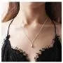 8PCS Sterling Silver and Gold Jewelry Set for Women Teardrop Pendant Necklace Earring Bracelet and Ring Jewelry Gifts 8PCS Sterling Silver and Gold Jewelry Set for Women Teardrop Pendant Necklace Earring Bracelet and Ring Jewelry Gifts