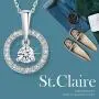 St.Claire 18K Gold Plated Swarovski Necklace for Women Round Halo Pendant Crystals Necklace Best Jewelry Gifts for Womens Girls Mothers Day Birthday Wedding Anniversary St.Claire 18K Gold Plated Swarovski Necklace for Women Round Halo Pendant Crystals Necklace Best Jewelry Gifts for Womens Girls Mothers Day Birthday Wedding Anniversary
