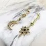 KaFu Moon and Star Earrings Long Dangle Stud Fashion Shiny Crystal Star Moon White Gold Color Drop Earrings Jewelry for Women Girl KaFu Moon and Star Earrings Long Dangle Stud Fashion Shiny Crystal Star Moon White Gold Color Drop Earrings Jewelry for Women Girl