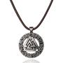 Viking Valknut Pendant Norse Warrior Odin Symbol Amulet Necklace For Men Celtic Jewelry