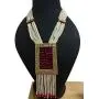 CROWN JEWEL Indian Bollywood Ethnic Gold Plated Pearl Kundan Fashion Jewelry Necklace Set for Women CROWN JEWEL Indian Bollywood Ethnic Gold Plated Pearl Kundan Fashion Jewelry Necklace Set for Women