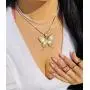 TOPGRILLZ Fully Iced Out Lab Diamond Butterfly Chain Pendant Necklace for Women 14K Real Gold Plated Birthday Gifts TOPGRILLZ Fully Iced Out Lab Diamond Butterfly Chain Pendant Necklace for Women 14K Real Gold Plated Birthday Gifts