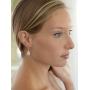 Mariell Rose Gold Cubic Zirconia Wedding Drop Earrings for Women, Jewelry for Bride, Prom, Bridesmaids