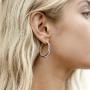 PAVOI 14K Gold Plated Sterling Silver Post Monet Oval Chunky Lightweight Hoop Earrings for Women