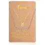 Hicarer 2 Pieces Zodiac Necklace Pendant 12 Astrology Necklace Gold Silver Astrology Horoscope Sign Chain with Astrology Card for Women Girl