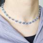 YANCHUN Evil Eye Choker Necklace Evil Eye Minimalist Necklace Protect Lucky Necklace for Women Men