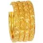 JDZ COLLECTION Indian Gold Plated Bangle Bracelet Bollywood Jewelry Ethnic Pola Bangles Set 4pc Traditional Designer Bangles