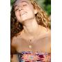 Evil Eye Necklace for Women Gold Medallion Coin Necklace Crescent Moon Necklace Protection Hamsa Necklace 18K Gold Plated Necklaces for Women Dainty Jewelry Gift