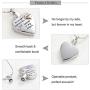 constantlife Grandpa/Grandma/Dad/Mom/Son/Daughter/Brother/Sister Urn Necklace for Ashes Keepsake Cremation Jewelry Heart Charm