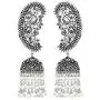Aheli Vintage Inspired Indian Boho Oxidized Intricate Crafted Peacock Design Jhumki Dangle Earrings Ethnic Fashion Jewelry for Women Aheli Vintage Inspired Indian Boho Oxidized Intricate Crafted Peacock Design Jhumki Dangle Earrings Ethnic Fashion Jewelry for Women