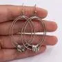 SELOVO Hook Fishhook Dangle Earrings Funky Bohemian Art Decp Jewelry Silver Tone SELOVO Hook Fishhook Dangle Earrings Funky Bohemian Art Decp Jewelry Silver Tone