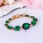 BriLove Womens Wedding Bridal Crystal Multi Teardrop Bracelet