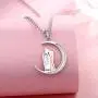 EJALEN Sterling Silver Couples Necklace - I Love You to The Moon and Back Necklace Lovers Jewelry Gifts Valentines Day, Anniversary and Birthday for Girlfriend,Wife and Women EJALEN Sterling Silver Couples Necklace - I Love You to The Moon and Back Necklace Lovers Jewelry Gifts Valentines Day, Anniversary and Birthday for Girlfriend,Wife and Women