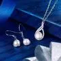 EleQueen 925 Sterling Silver CZ Freshwater Cultured Pearls Bridal Pendant Necklace Earrings Wedding Jewelry Sets EleQueen 925 Sterling Silver CZ Freshwater Cultured Pearls Bridal Pendant Necklace Earrings Wedding Jewelry Sets