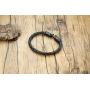 Mealguet Jewelry Mens Stainless Steel Opposite Dragon-Themed Twisted Wire Viking Cuff Bangle Bracelet,4 Color
