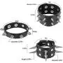 Hicarer 6 Pieces Punk Studded Bracelet Rivets Bracelet Leather Rivets Bracelet Cuff Hicarer 6 Pieces Punk Studded Bracelet Rivets Bracelet Leather Rivets Bracelet Cuff