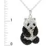 CRYSTALOGY Women’s Jewelry, Sterling Silver Swarovski Crystal Panda Bear Animal Pendant Necklace, 18” Chain CRYSTALOGY Women’s Jewelry, Sterling Silver Swarovski Crystal Panda Bear Animal Pendant Necklace, 18” Chain