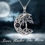 ONEFINITY Tree of Life Necklace Sterling Silver I Love You 100 Languages Necklace Tree of Life Pendant Jewelry for Women Gifts
