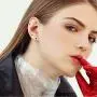 Spiritlele 24 Pairs Assorted Hoop Earrings Crystal Pearl Stud Earrings Set Huggie Earrings for Women Girls