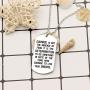 CAROMAY Pendant Necklace Inspirational Graduation Gift Courage is Not The Absence of Fear for Men Women Son Girls