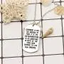 CAROMAY Pendant Necklace Inspirational Graduation Gift Courage is Not The Absence of Fear for Men Women Son Girls