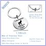 BEKECH Funny Donkey Gift Donkey Keychain I Like Donkeys & Maybe 3 People Donkey Theme Keychain Gift for Donkey Lovers Animal Lovers Horse Gift for Men Women