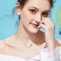 925 Sterling Silver Hamsa Hand of Fatima Evil Eye Sideways Choker Necklace Jewelry for Women (Hamsa Hand)