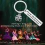 MAOFAED Drama Mask Keychain Broadway Lover Gift Broadway Musical Theater Gift Comedy Tragedy Mask Jewelry Gift for Actor Actress