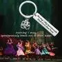 MAOFAED Drama Mask Keychain Broadway Lover Gift Broadway Musical Theater Gift Comedy Tragedy Mask Jewelry Gift for Actor Actress
