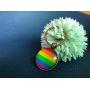 LGBTQ Rainbow Jewelry, Gay Pride Key Ring, Rainbow Flag Jewelry, Be Gay Gift