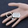 CYTING Police Officer Gift Police Officers Prayer Military Dog Tag Pendant Policeman Keychain Thin Blue Line Jewelry Deployment Gift Police Academy Graduation Gift