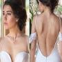 Olbye Rhinestone Crystal Back Necklace Gold Back Drop Necklace Bridal Body Chain Necklace Jewelry for Women and Girls