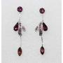 Faship Gorgeous Rhinestone Floral Crystal Necklace Earrings Set