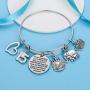 malyunin Birthday Gifts for Women Girls Bracelet - Expandable Charm Bracelets Birthday Bangle for Friend, Mom, Daughter, Sister, Wife, Grandma Jewelry Present