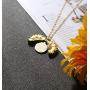 GIFTPRAMD You are My Sunshine Sunflower Necklace 2-Side Version Engraved My Only Sunshine for Daughter for Tenage Girls with Box