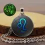 JczR.Y Twelve Constellation Luminous Necklace Pendant Vintage Glowing Time Gemstone Sweater Chain Zodiac Necklace for Women Girls Fashion Jewelry JczR.Y Twelve Constellation Luminous Necklace Pendant Vintage Glowing Time Gemstone Sweater Chain Zodiac Necklace for Women Girls Fashion Jewelry