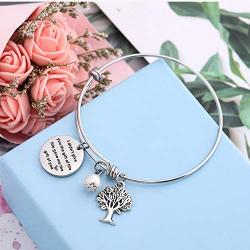 TzrNhm Blossom I Didnt give You The Gift of Life,Life gave me The Gift of You Bracelet for Niece Daughter in Law Stepson Keychain