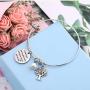 TzrNhm Blossom I Didnt give You The Gift of Life,Life gave me The Gift of You Bracelet for Niece Daughter in Law Stepson Keychain